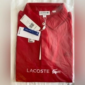 New with tags. LACOSTE POLO SHIRT/ MEN/RED/SIZE :L -5 AUTHENTIC MADE IN…